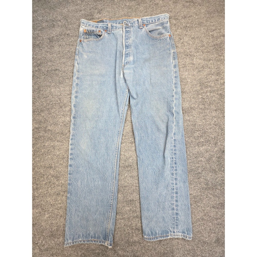 Vintage Levis 501XX Jeans Mens 36 x 32 (FITS 34 x‎ 29) Blue Light Wash Faded